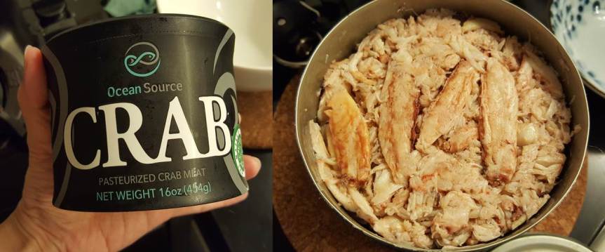 Canned crab
